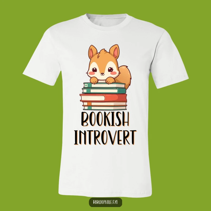 Funny Squirrel Book Hideout T-Shirt: Quirky Tee for Bookworms and Animal Lovers