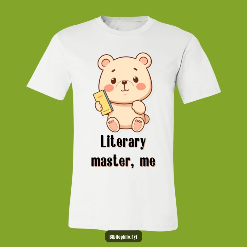 Funny Proud Bear Bookmark T-Shirt: Wear Your Reading Pride