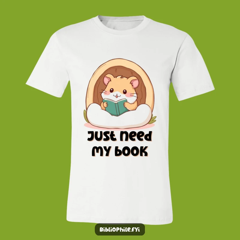 Funny Hamster Reading Nook T-Shirt: Ultimate Comfort for Book Lovers