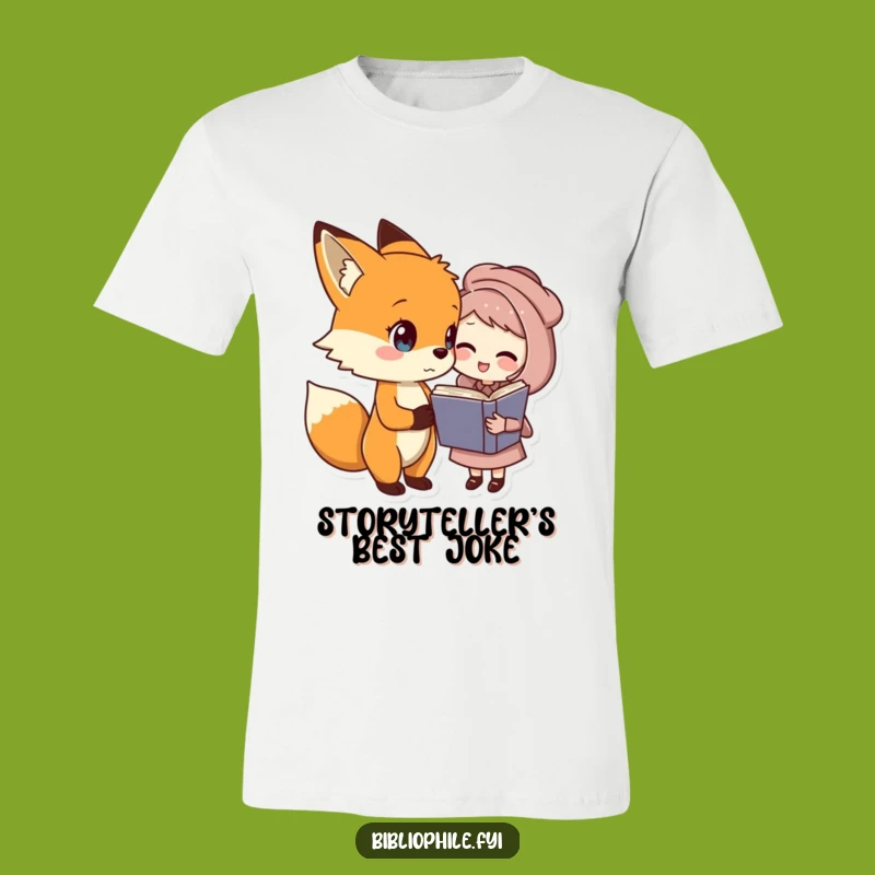 Funny Fox & Book Friend T-Shirt - Witty Gift for Literature Lovers