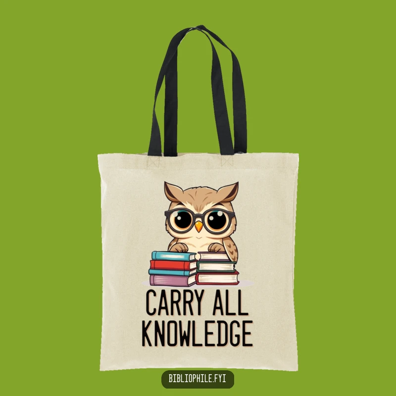 Funny Owl Book Tote Bag: Carry Your Laughs and Literature in Style