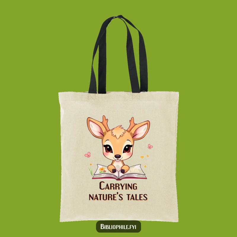 Funny Deer Art Tote Bag, a Hilarious Accessory for Creative Minds