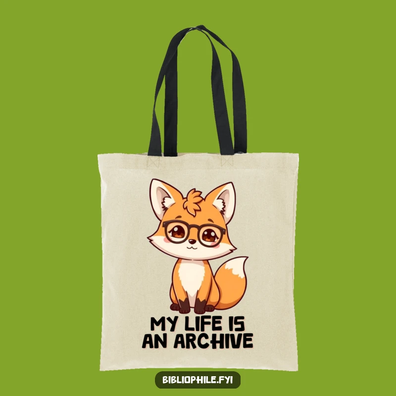 Funny Fox Book Lover Tote Bag: Carry Your Laughs and Literature