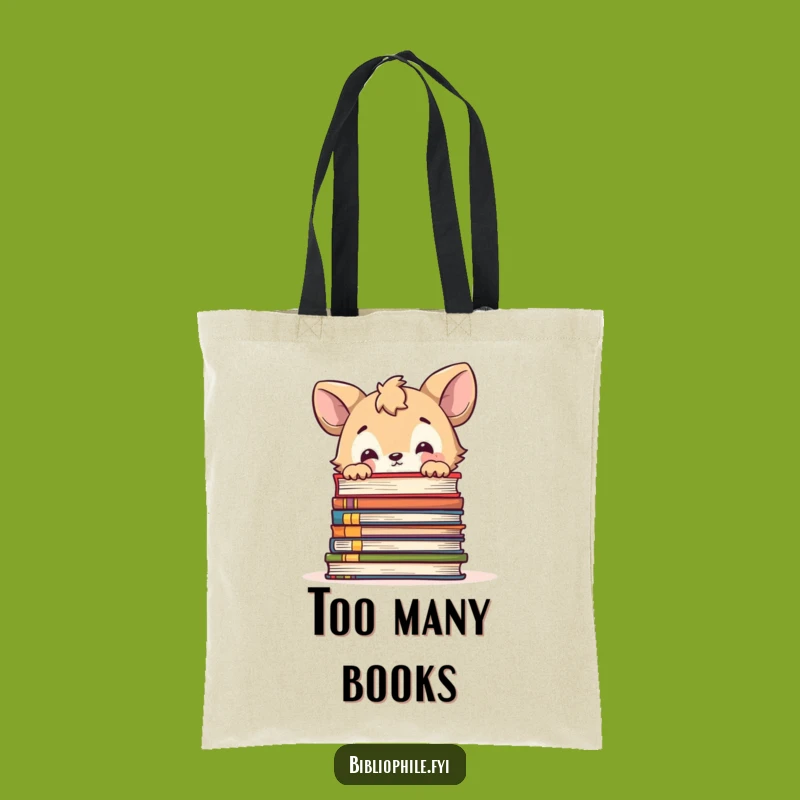 Funny Animal Curious Books Tote Bag - Carry Your Discoveries
